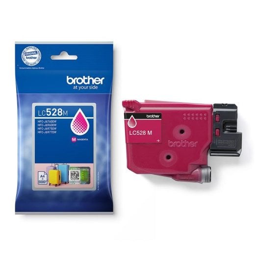Cartouche d’encre Brother LC528M Magenta 5000 pages pour MFC-J6760DW J6960DW
