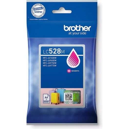 Cartouche d’encre Brother LC528M Magenta 5000 pages pour MFC-J6760DW J6960DW
