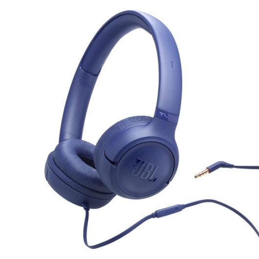 Casque JBL Tune 530 filaire Jack 3,5 mm pliable avec micro intégré bleu