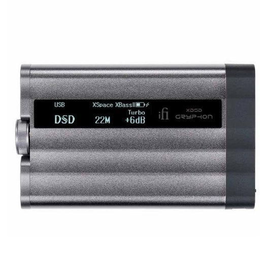 DAC portable iFi Audio xDSD Gryphon 116 dB RMS USB-C Hi-Res Sortie 4.4 mm MQA