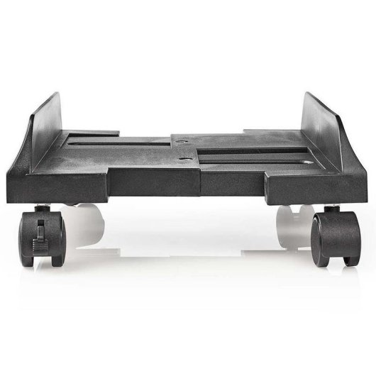 Nedis CSTD101BK Soporte CPU de Sobremesa con Ruedas para Mesa Ajustable Máx 25 kg