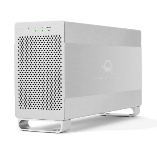 Box HDD OWC Mercury Elite Pro Dual 3.5 Pollici Alluminio Argento Ventola USB 3.0 eSATA