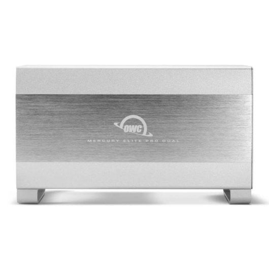 Box HDD OWC Mercury Elite Pro Dual 3.5 Pollici Alluminio Argento Ventola USB 3.0 eSATA