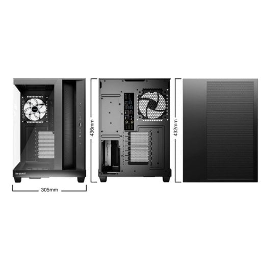 Boîtier PC be quiet! Light Base 500 LX Noir ARGB Verre Trempé ATX/Micro ATX/Mini-ITX