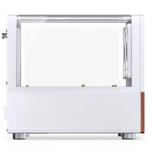 Caixa Mini Tower Jonsbo V12 White vidro temperado vista panorâmica