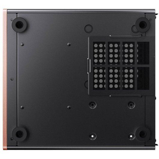 Caixa Mini Tower Jonsbo V12 Black vidro temperado vista panorâmica