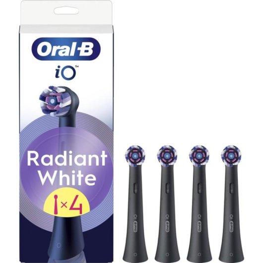 Cabeça de Escova Oral-B iO RB WB-4 Whitening Pack 4 Unidades Branco