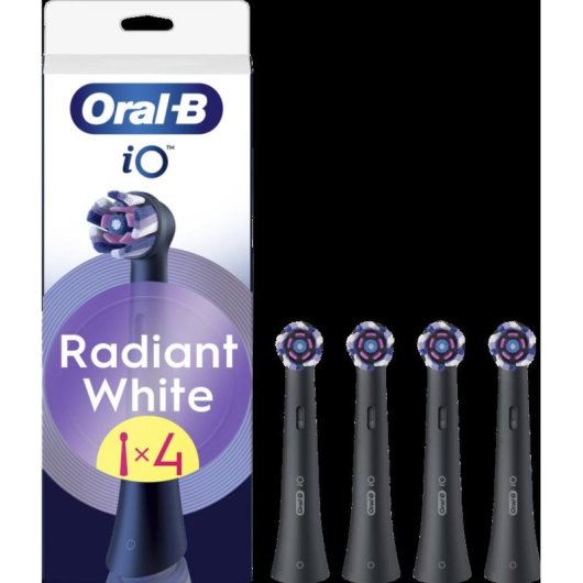 Cabeça de Escova Oral-B iO RB WB-4 Whitening Pack 4 Unidades Branco