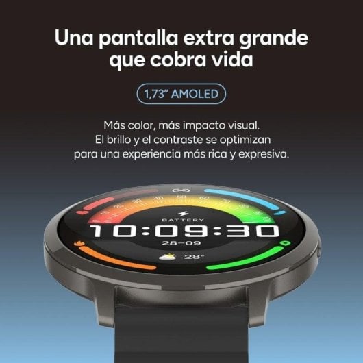 Ksix Core 3 Max Bluetooth 44mm AMOLED Caixa Zinco Cinzenta Correia Magnética Castanha IP68