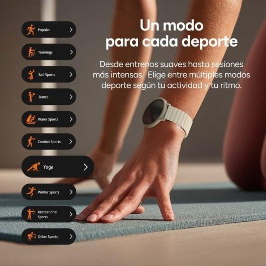 Ksix Core 3 Bluetooth 1.32" AMOLED Caixa Champanhe Correa Magnética Bege IP67 5 dias