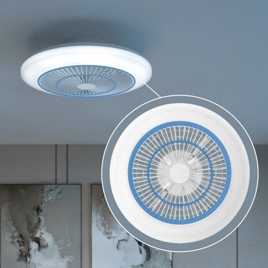 Ventilador Techo Philips Amigo, Luz LED Blanco Regulable+RGB, 60W 6 Vel, 4400 lumens, incluye Mando