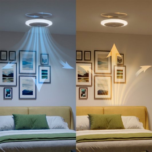 Ventilador Techo Philips Amigo, Luz LED Blanco Regulable+RGB, 60W 6 Vel, 4400 lumens, incluye Mando
