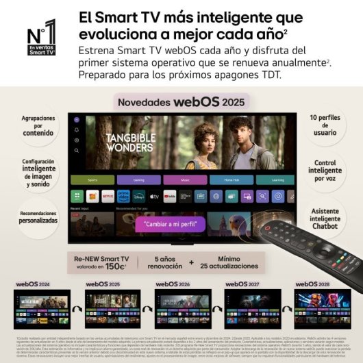 TV LG OLED OLED55C5 55" 4K UltraHD 120Hz Smart TV WebOS HDR10 Dolby Vision Atmos