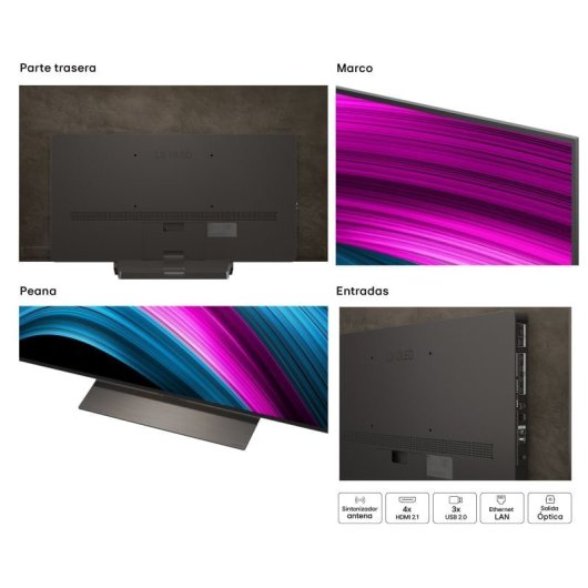TV LG OLED OLED55C5 55" 4K UltraHD 120Hz Smart TV WebOS HDR10 Dolby Vision Atmos
