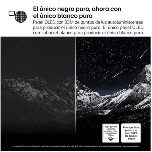 TV LG OLED OLED55C5ELB 55" 4K UltraHD 120Hz Smart TV WebOS HDR10 Dolby Vision Atmos