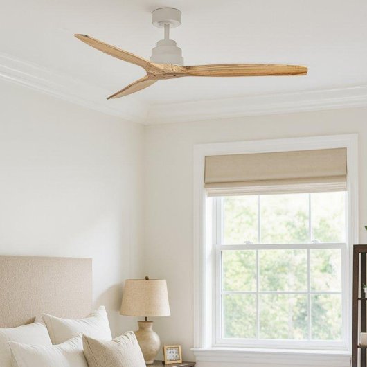 Ventilador de techo YOEVU Helix Haya 132 cm DC Wi-Fi Alexa sin luz