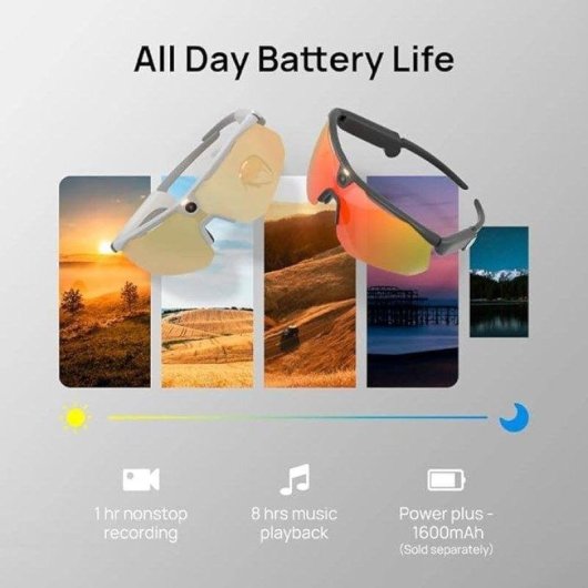 BleeqUp Ranger Gafas Inteligentes Câmara Full HD Áudio Aberto Walkie-Talkie