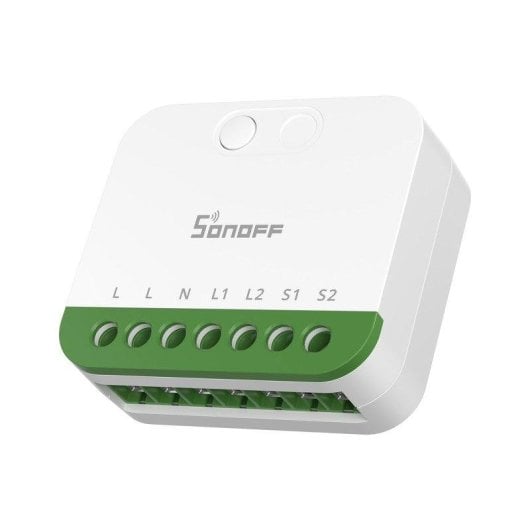 Interruptor Inteligente Sonoff MINI-2GS Wi-Fi Matter Compatível Apple Google Alexa 2 Canais