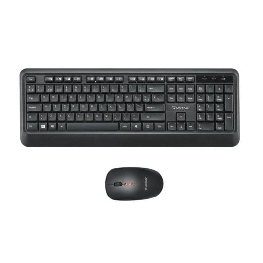 Tastiera UNYKAch Combo UK39 Wireless a membrana layout spagnolo con mouse ottico