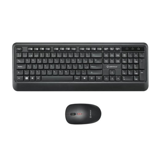 Tastiera UNYKAch Combo UK39 Wireless a membrana layout spagnolo con mouse ottico