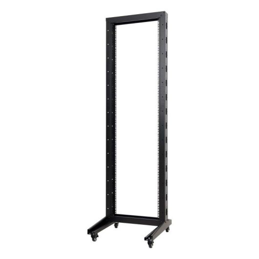 Armario rack Aiten Data F80.66.22OF 22U 2 columnas ruedas acero negro