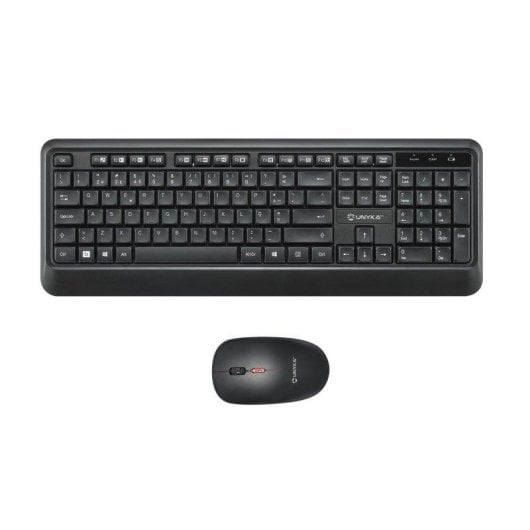 Teclado UNYKAch Combo UK39 Wireless membrana com rato óptico DPI ajustável