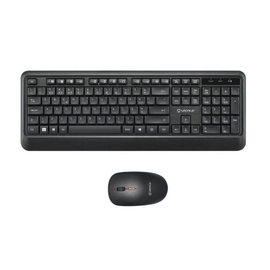 Teclado UNYKAch Combo UK39 Wireless membrana com rato óptico DPI ajustável