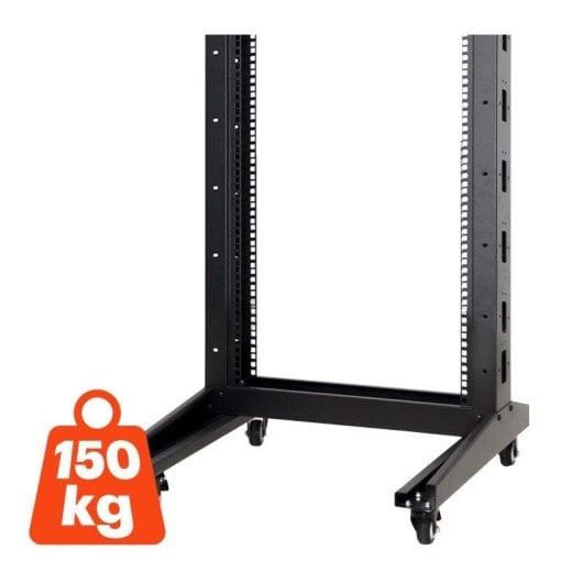 Armario rack Aiten Data F80.66.42OF 42U abierto 2 columnas ruedas 600x600x2078 mm
