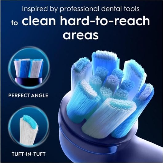 Tête de brosse Oral-B iO Ultimate Clean blanc indicateur d’usure x4