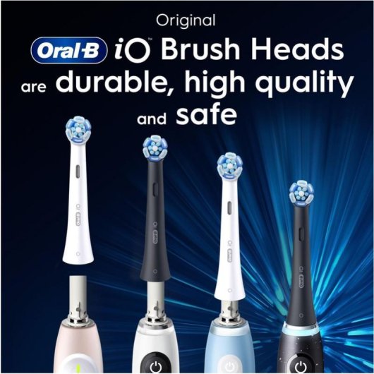 Tête de brosse Oral-B iO Ultimate Clean blanc indicateur d’usure x4