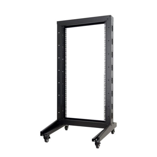 Armario rack Aiten Data F80.66.15OF 15U abierto 2 columnas ruedas 600x600x878 mm