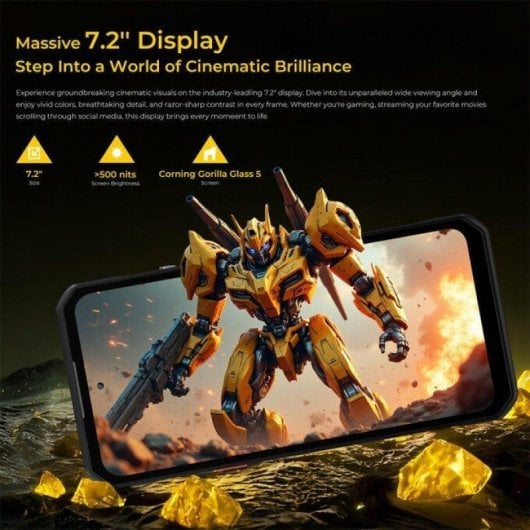 Oukitel WP60 5G 8 Go 256 Go 7,2" Orange