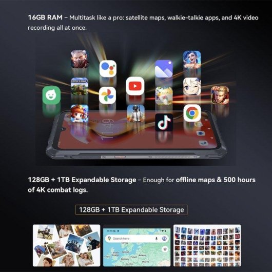 Cubot KingKong Power 5 4G 6GB 128GB 6.88" Schwarz