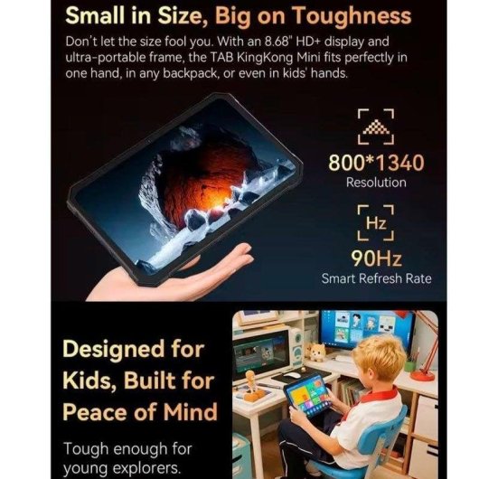 Tablet Cubot Tab KingKong Mini 4G 8,68" 6GB 128GB Negra