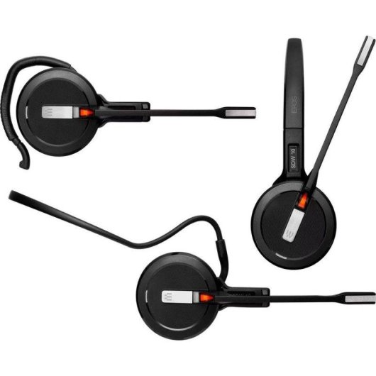 Auriculares EPOS IMPACT 5000 Go Inalámbricos DECT Cancelación de Ruido Oficina Negro