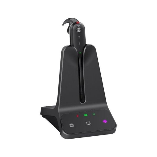 Auricular Yealink WH63 E2 Mono DECT USB-C Cancelamento Ruído Teams Preto