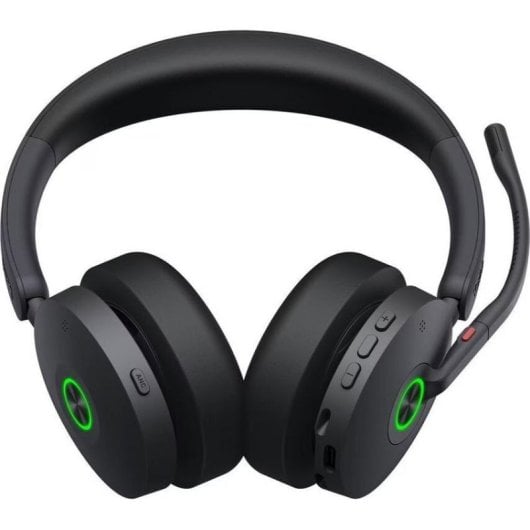 Casque Yealink BH74 sans fil Bluetooth et USB-C avec réduction de bruit, micro, noir