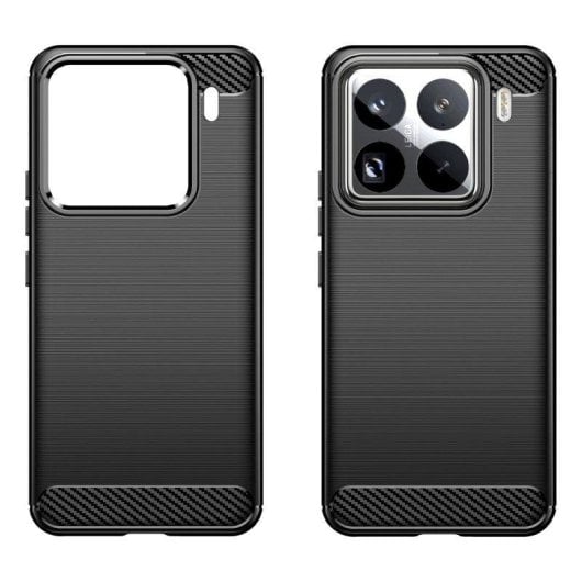 Handyhülle Max Power Digital Carbonfaser Stoßfest Silikon Schwarz für Xiaomi 15 Pro