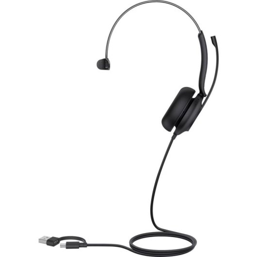 Auriculares Yealink UH35 Mono mit Kabel USB-A/USB-C für Büro, optimiert für Teams, Schwarz
