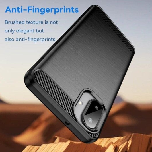 Schutzhülle Max Power Digital Samsung Galaxy A07 Carbonfaser Stoßfest Schwarz