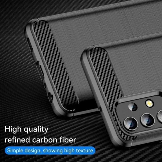 Custodia Max Power Digital Samsung Galaxy A32 4G Fibra di Carbonio Antishock Nera