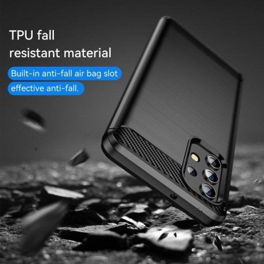 Custodia Max Power Digital Samsung Galaxy A32 4G Fibra di Carbonio Antishock Nera