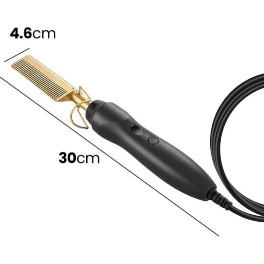 Keramik-Glätteisen Avizar TX-9553 3 Temperaturstufen Bürste Schwarz