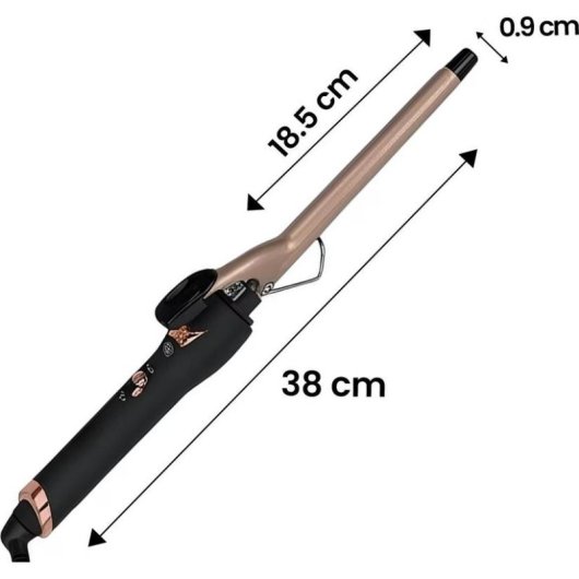 Lockenstab Avizar TX-39852 Keramik und Turmalin 35 mm 25W Gold Schwarz