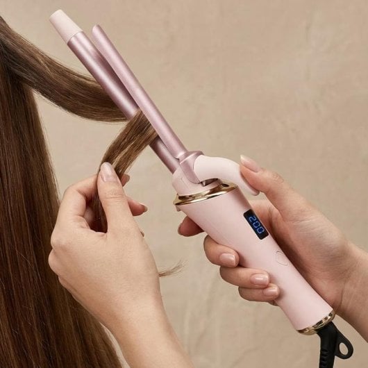 Lockenstab Avizar TX-8341 35 mm 200°C Schnellaufheizung Rosa