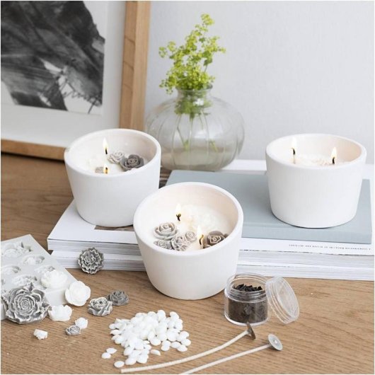 Kit de manualidades Creativ Company 977857 para crear velas de soja multicolor