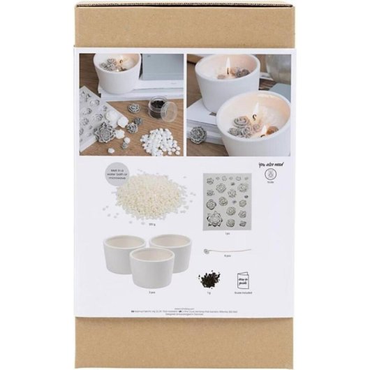 Kit de manualidades Creativ Company 977857 para crear velas de soja multicolor