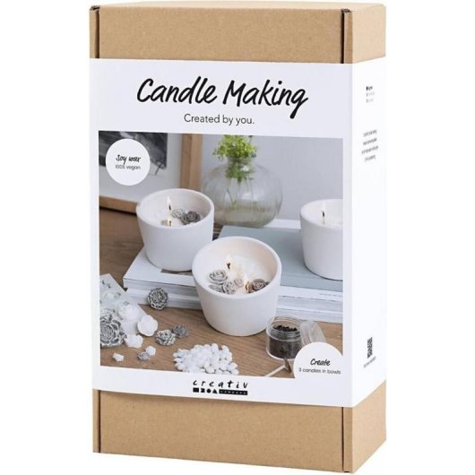 Kit de manualidades Creativ Company 977857 para crear velas de soja multicolor
