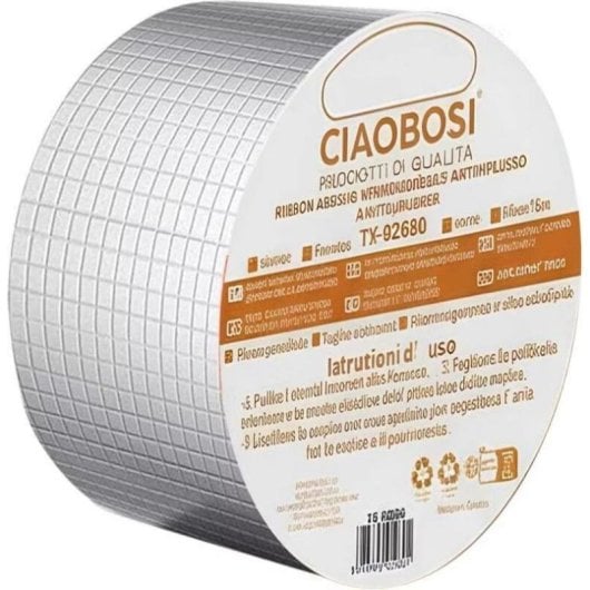 Ruban adhésif Avizar TX-02080 argent 5 m x 100 mm étanche intérieur extérieur