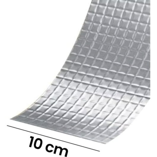 Ruban adhésif Avizar TX-02080 argent 5 m x 100 mm étanche intérieur extérieur